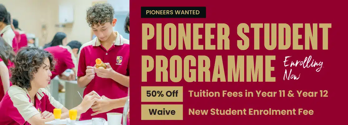 Pioneer Student Programme Banner