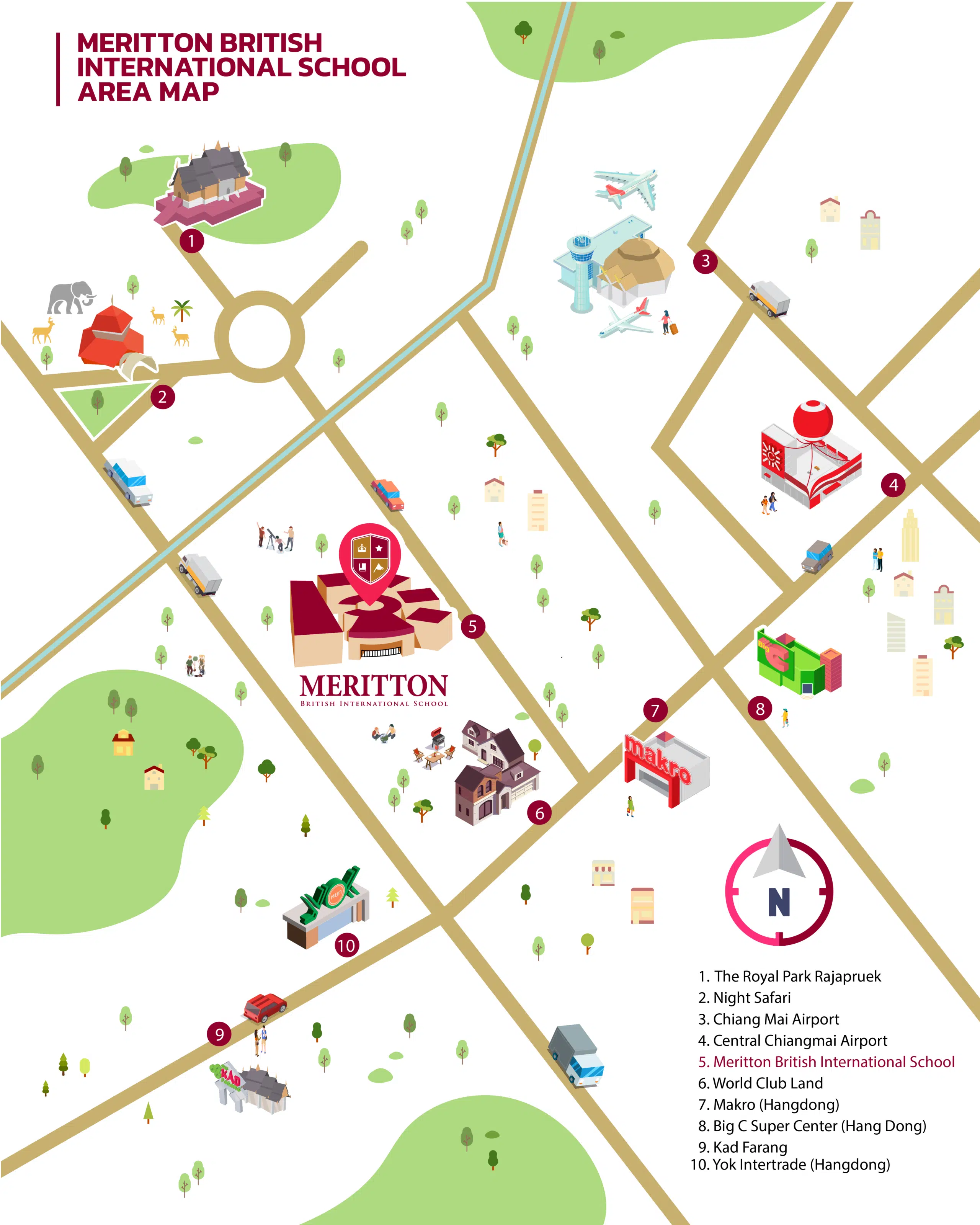 Meritton British Academy Map