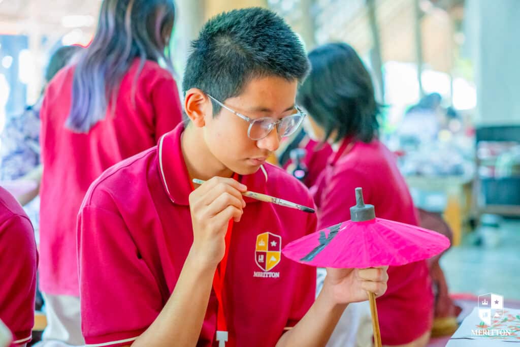 Student drawing Umbrella